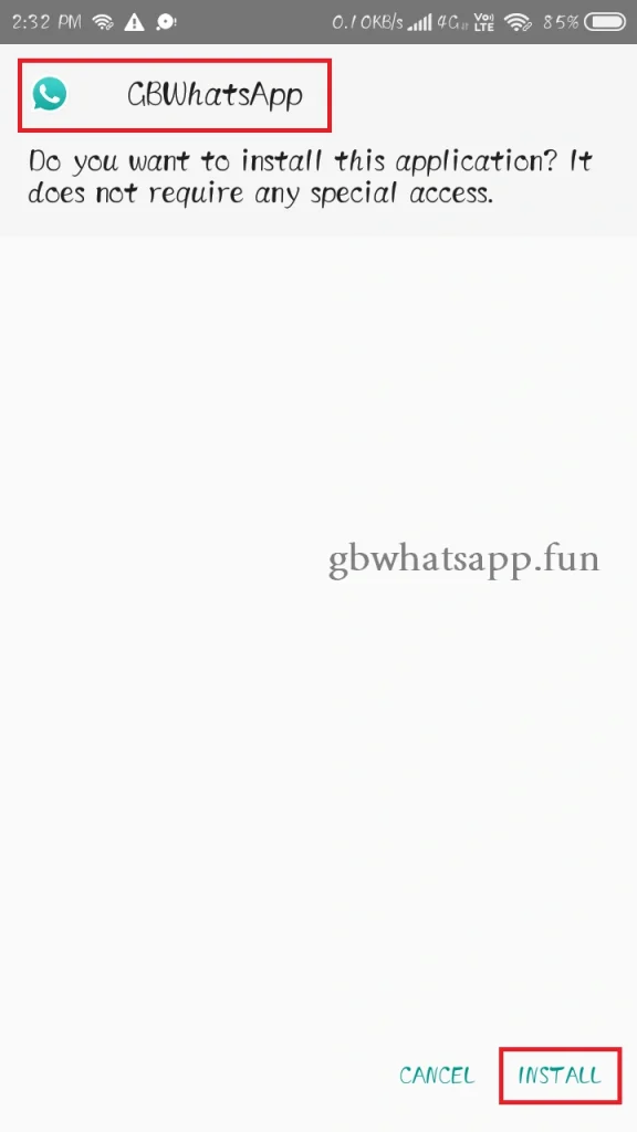 gbwhatsapp installtion