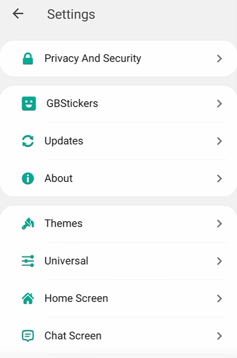 gbsettings homescreen